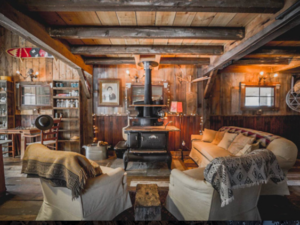 Vermont cabin interior